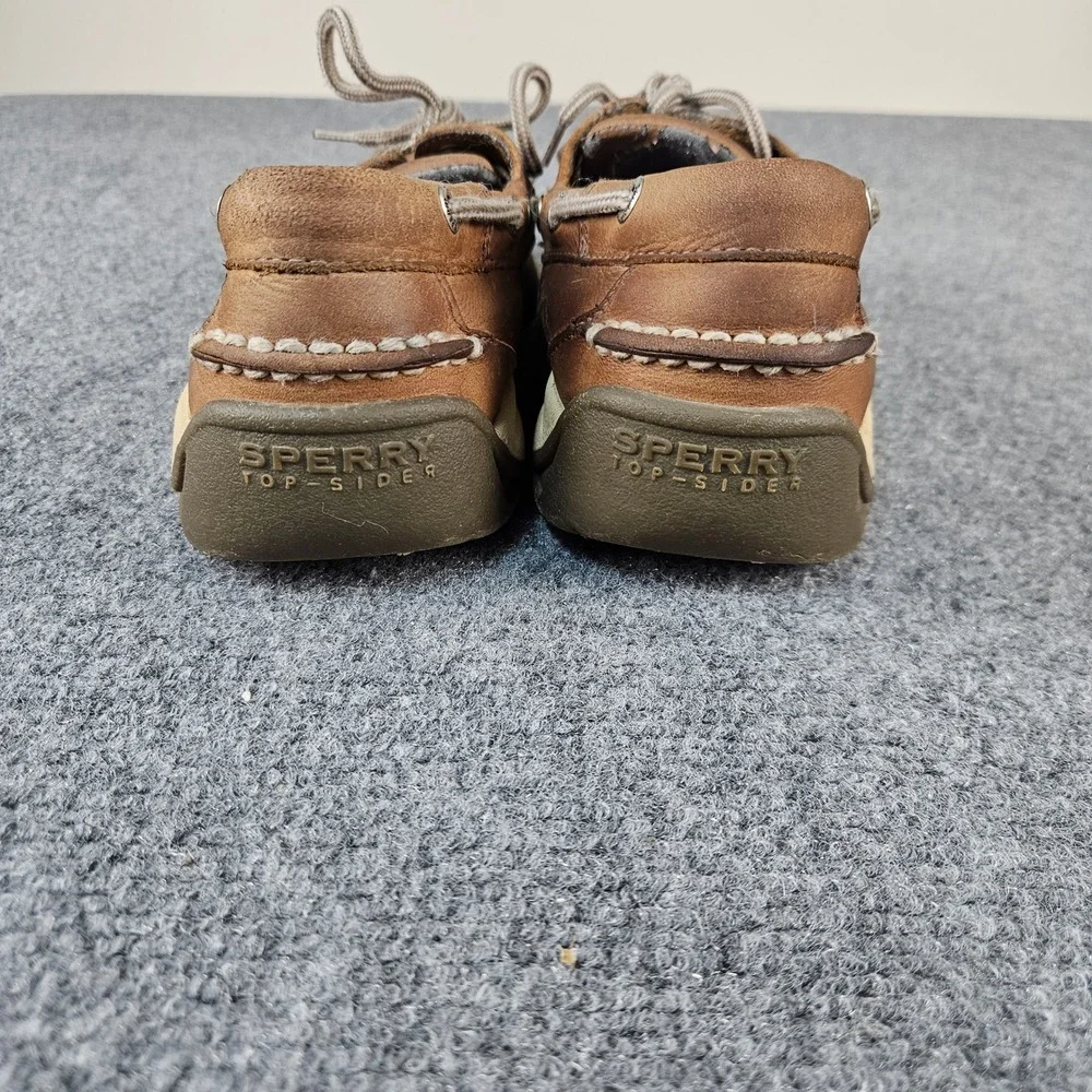 Sperry Top-Sider Mens Billfish Boat Shoes Tan Leather Mesh Loafers 0799023